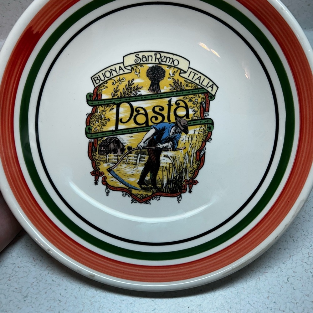 Set of Italian Pasta Plates - Made in Italy